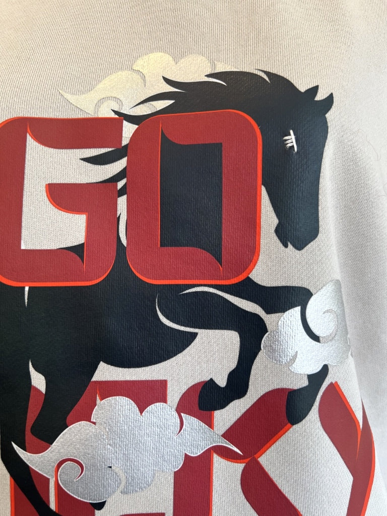 GO LUCKY SWEAT - STONE