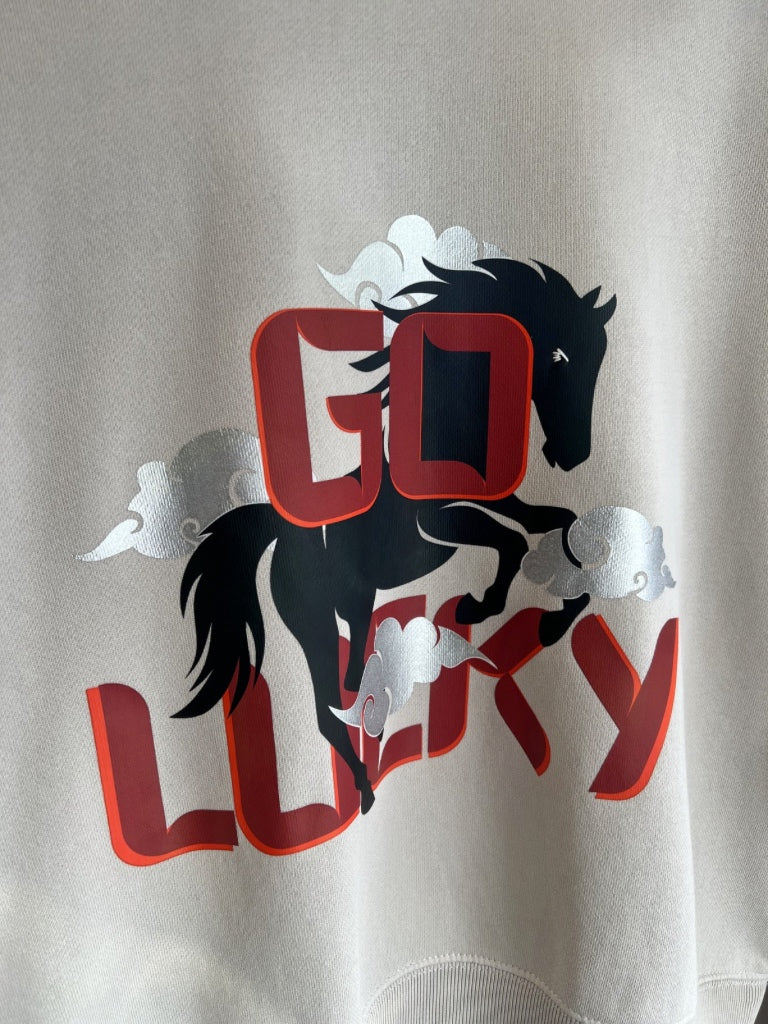GO LUCKY SWEAT - STONE